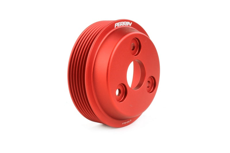 Perrin 22-24 WRX / 19-22 Forester / 20-22 Legacy / 21-22 Crosstrek Water Pump Pulley Red | PSP-ENG-112RD