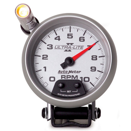 Autometer Ultra-Lite II 3-3/4in 10000 RPM Pedestal Mount Mini-Monster Tachometer Universal | 4990