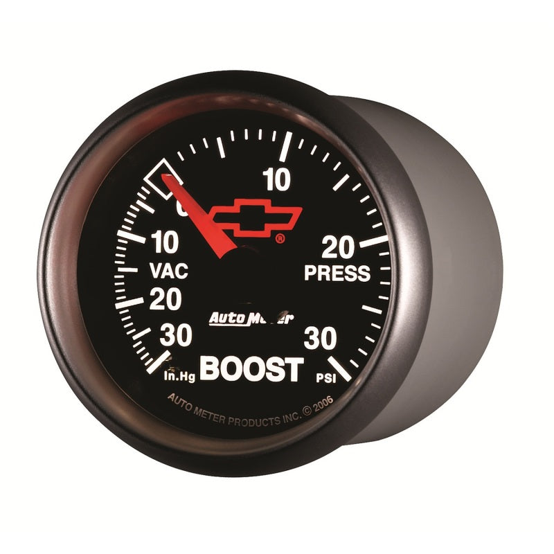 Autometer Sport-Comp II GM 52mm 30 PSI Mechanical Boost Vacumm Gauge Universal | 3603-00406