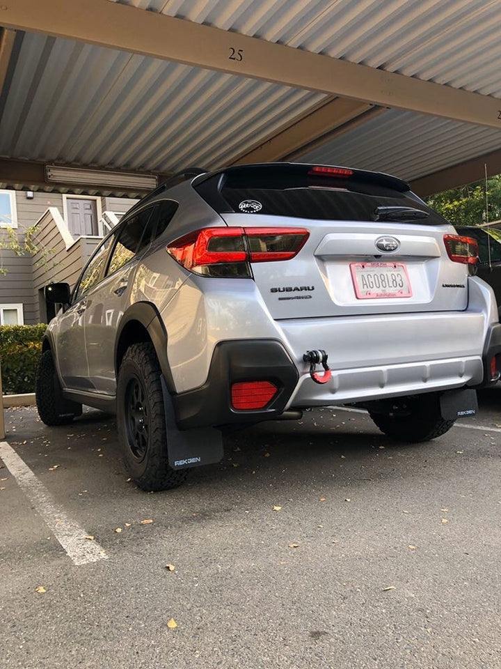 Rek Gen 2018+ Crosstrek Performance Rally Mud Flaps | Blue Logo | CT1002