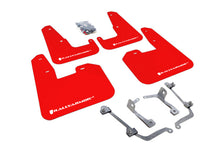 Rally Armor V2 UR Red Mud Flap w/ White Logo Subaru STI Hatchback 2008-2014 / WRX Hatchback 2011-2014 | MF15-UR-RD/WH