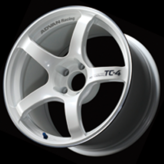 Advan TC4 16x8.0 +35 5-114.3 Racing White Metallic Wheel | No Ring