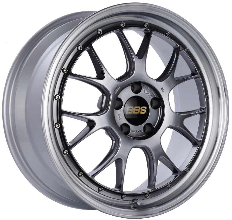 BBS LM-R 19x8.5 5x112 ET38 Diamond Black Center Diamond Cut Lip Wheel -82mm PFS/Clip Required | LM322DBPK