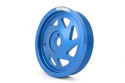 Perrin 15-24 Subaru WRX / 13-16 FR-S/ 13-23 BRZ / 22-23 GR86 / 12-24 Impreza / 13-24 Crosstrek / 13-24 Legacy Lightweight Crank Pulley - Blue | PSP-ENG-101BL