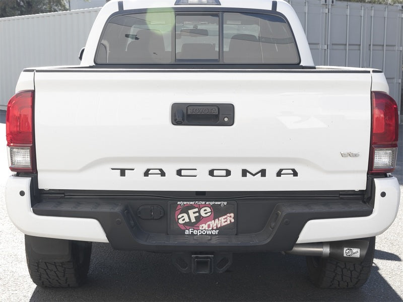 aFe MACH Force-Xp 2-1/2in 304 SS Cat-Back Exhaust w/Black Tips Toyota Tacoma L4-2.7L / V6-3.5L 2016+ | 49-46042-B