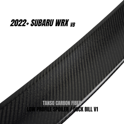 JDMuscle 22-24 WRX Tanso Carbon Fiber Duck Bill V1