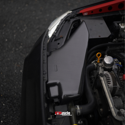 JDMuscle Tanso Carbon Fiber Intake Trim Cover v2 - 2015+ WRX/STI