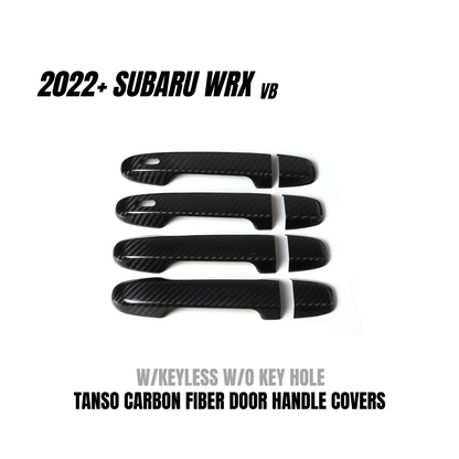 JDMuscle 2022-24 WRX Tanso Dry Carbon Fiber Door Handle Covers w/ Gloss Finish