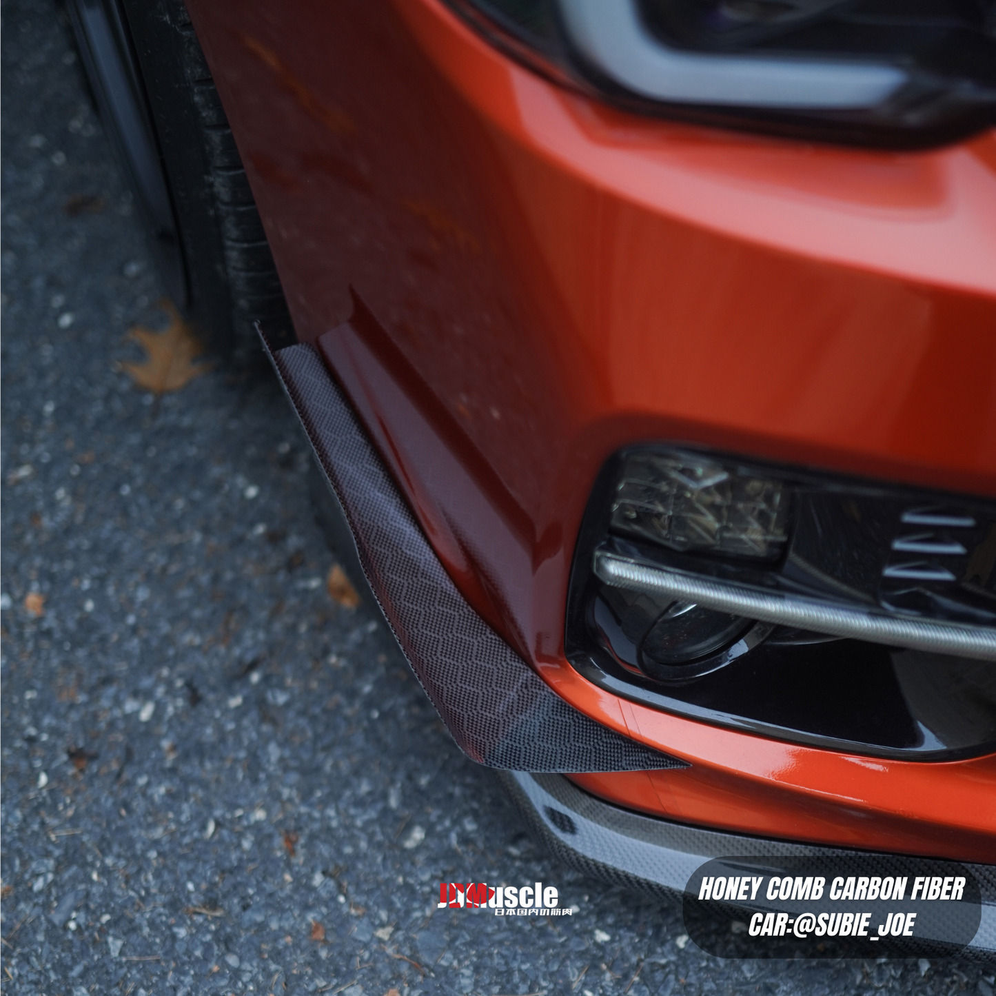 JDMuscle Tanso Carbon Fiber Canards V1 for 2015-2017 Subaru WRX/STI w/ stock bumper