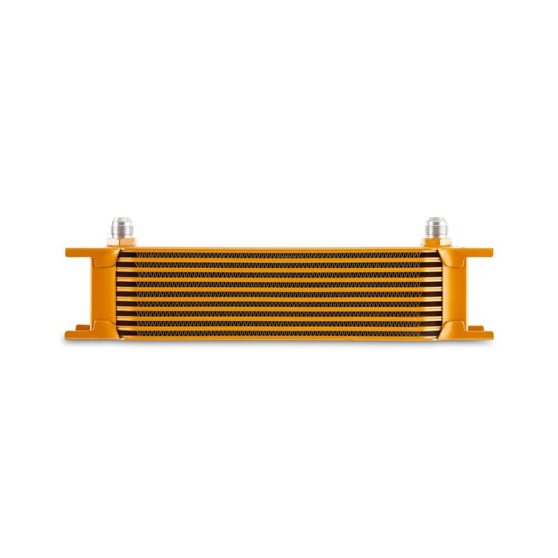 Mishimoto -8AN 10 Row Oil Cooler Gold Universal | MMOC-10-8GD