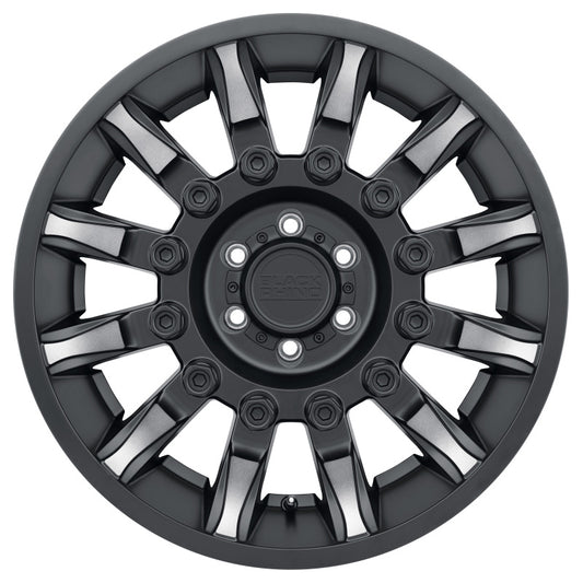 Black Rhino Mission 17x8.5 5x114.3 ET-18 CB 71.6 Matte Black w/Machined Tinted Spokes Wheel