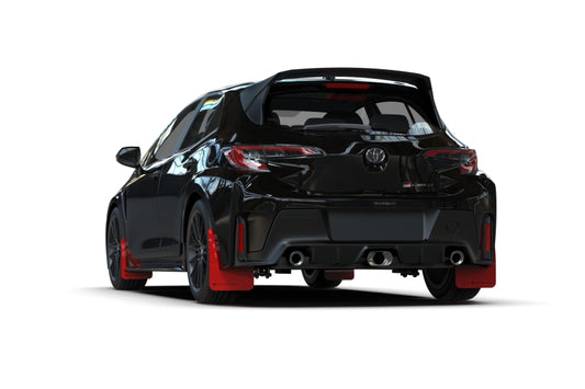 Rally Armor 2023 GR Corolla Red UR Mud Flap w/ Black Logo | MF89-UR-RD-BLK