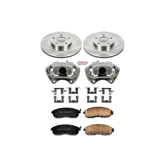 Power Stop Front Autospecialty Brake Kit w/ Calipers Infiniti I35 2002-2004 / Nissan Altima 2002-2006 / Maxima 2002-2003 | KCOE2282