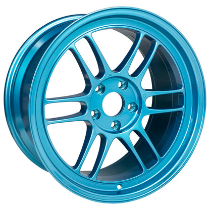 Enkei RPF1 18x9.5 5x114.3 38mm Offset 73mm Bore Emerald Blue Wheel