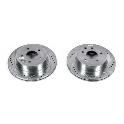 Power Stop Rear Evolution Drilled & Slotted Rotors Pair Infiniti Q45 2002-2006 / M45 2003-2004 | JBR1342XPR