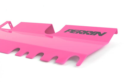 Perrin 15-21 WRX / STI Without OEM Intake Scoop 2pc Radiator Shroud Hyper Pink | PSP-ENG-512-2HP