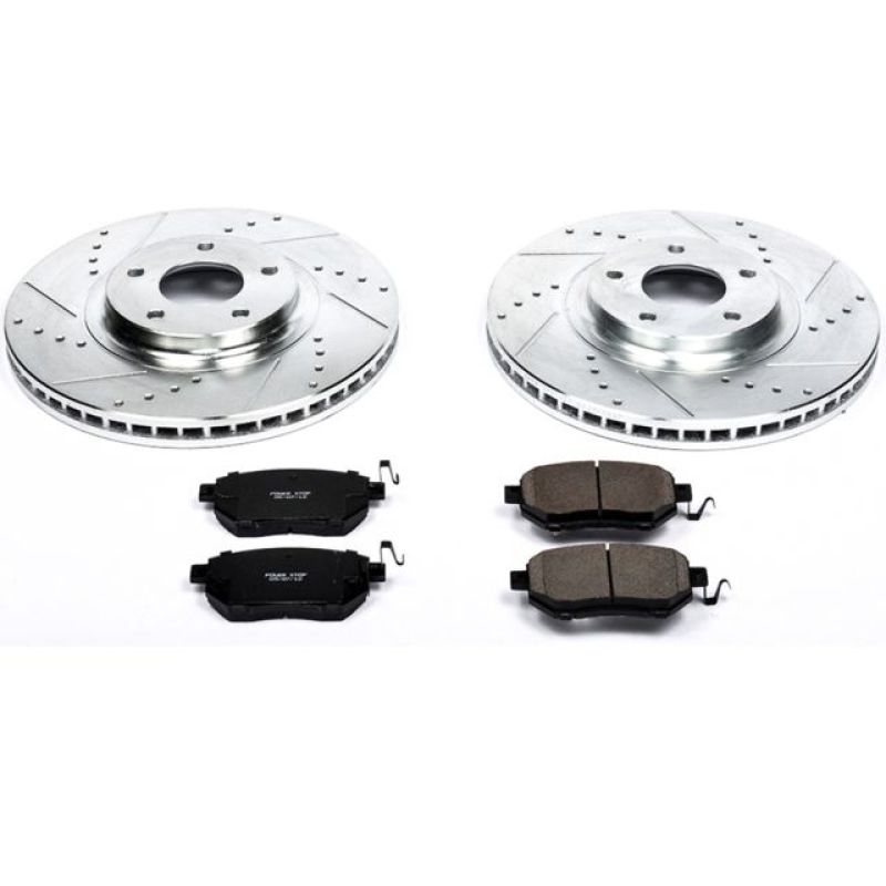 Power Stop Front Z23 Evolution Sport Brake Kit Infiniti FX35 2003-2005 / FX45 2003-2005 | K091