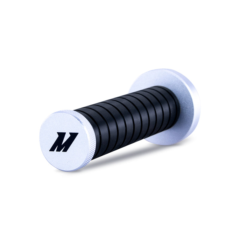 Mishimoto BMX Grip Style Weighted Shift Knob Silver / Black Universal | MMSK-BMXSLBK