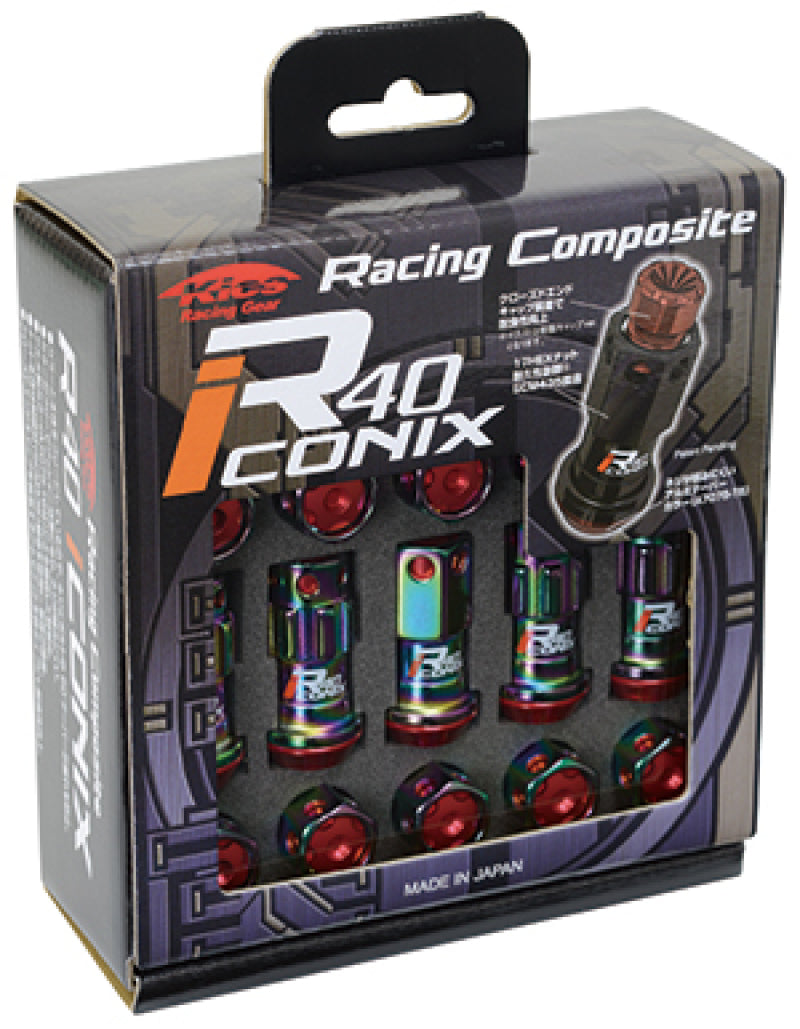 Project Kics 14x1.25 R40 Iconix Lock & Lug Nuts - Neo Chrome (16+4 Locks | WRI15NA