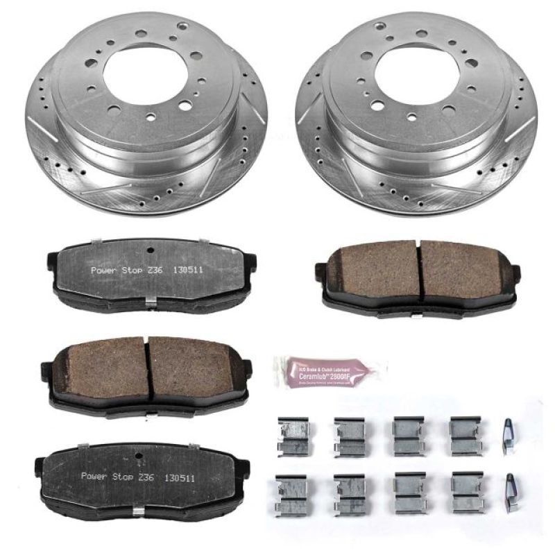 Power Stop Rear Z36 Truck & Tow Brake Kit Lexus LX570 2008-21 / Toyota Tundra 2007-21 / Land Cruiser 2008-21 / Sequoia 2008-21 | K3073-36