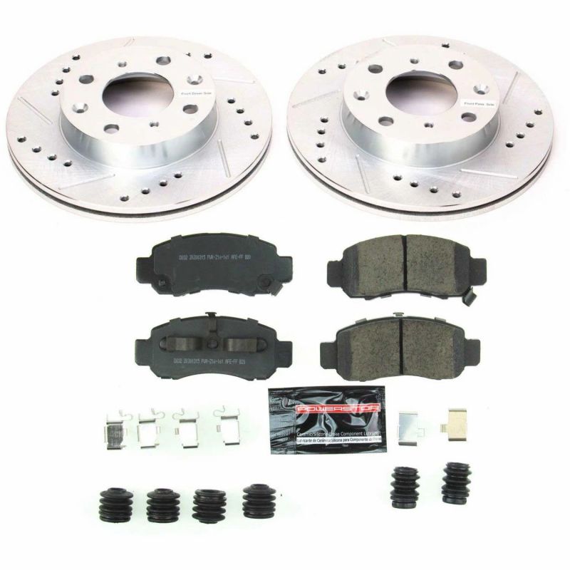 Power Stop Front Z23 Evolution Sport Brake Kit Honda Insight 2000-2006 | K5224