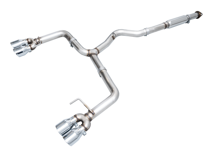 AWE Tuning 22+ VB WRX Track Edition Catback Exhaust - Chrome Silver Tips | 3020-42979