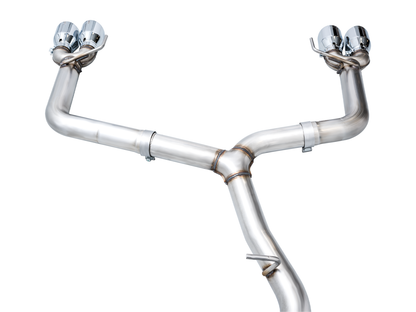 AWE Tuning 22+ VB WRX Track Edition Catback Exhaust - Chrome Silver Tips | 3020-42979