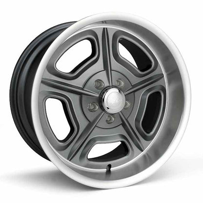 Race Star 32 Mirage 17x6 5x4.75bc 3.50bs Metallic Gray w/ Machined Lip Wheel | 32-760235GM