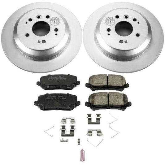 Power Stop Rear Z17 Evolution Geomet Coated Brake Kit Honda Pilot 2016-21 / Ridgeline 2017-21 / Passport 2019-21 | CRK7727