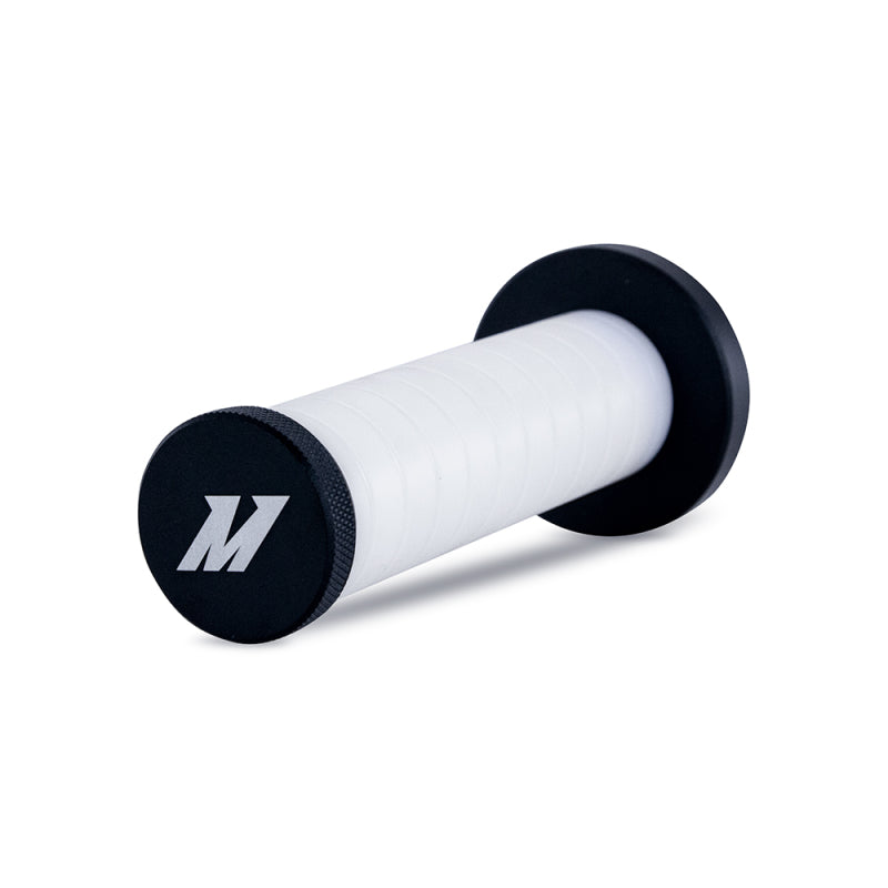 Mishimoto BMX Grip Style Weighted Shift Knob Black / White Universal | MMSK-BMXBKWH