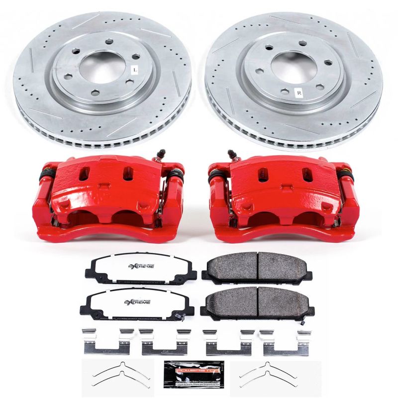 Power Stop Front Z36 Truck & Tow Brake Kit w/ Calipers X56 2011-2013 / QX80 2014-2019 / Nissan Armada 2017-21 | KC6321-36