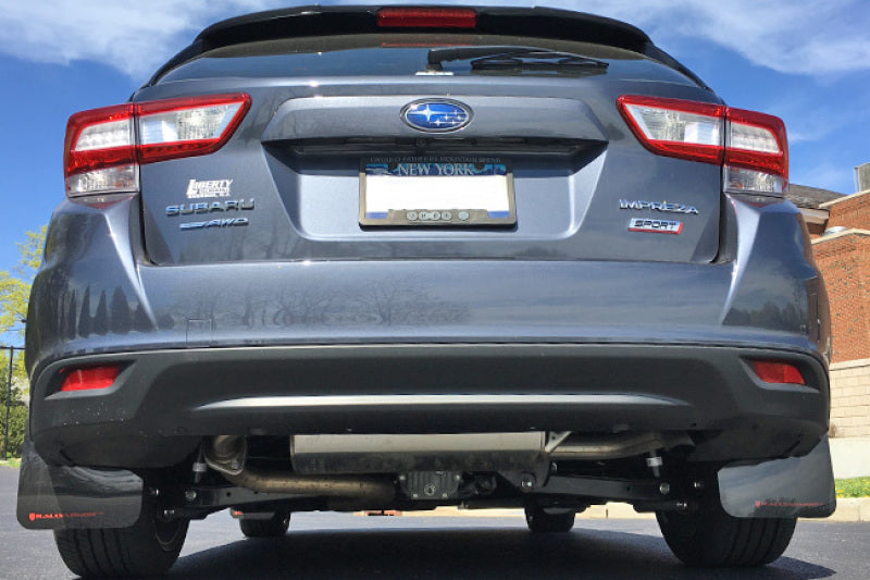 Rally Armor UR Black Mud Flap w/ Grey Logo Subaru Impreza 2017-2022 | MF45-UR-BLK/GRY