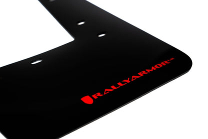 Rally Armor 2023 GR Corolla Black UR Mud Flap w/ Red Logo | MF89-UR-BLK-RD