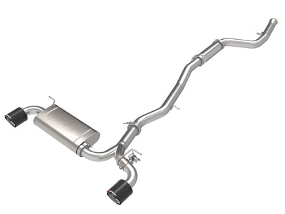 aFe Power Takeda 2.5in-3in 304 SS CB Exhaust w/ Carbon Tips Toyota Supra 2.0L 2021 | 49-36050-C