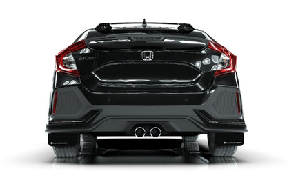Rally Armor [17-21 Civic Sport/Sport Touring Hatchback] UR Black Mud Flap w/ White Logo | MF51-UR-BLK/WH