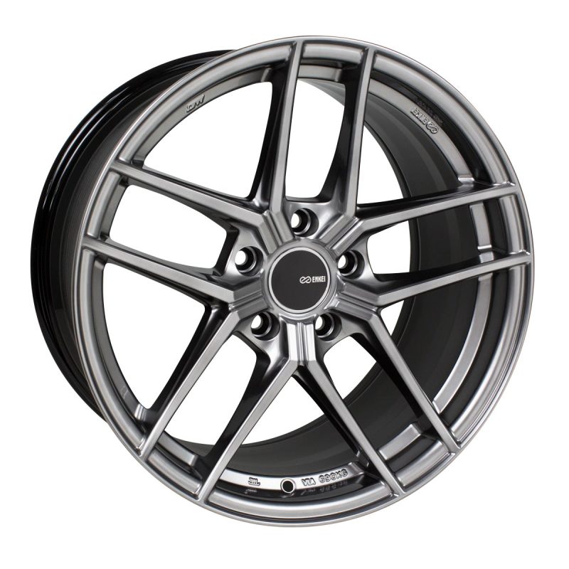 Enkei TY5 18x8 5x114.3 40mm Offset 72.6mm Bore Hyper Silver Wheel