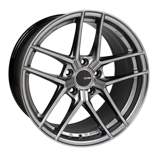 Enkei TY5 18x8 5x114.3 40mm Offset 72.6mm Bore Hyper Silver Wheel