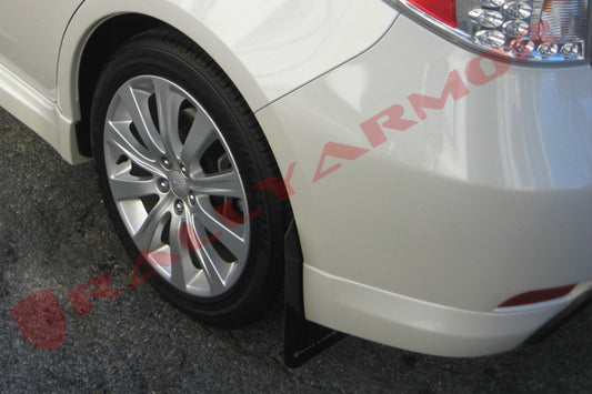 Rally Armor Black UR Mud Flap Grey Logo Subaru WRX 2008-2010 / Impreza 2008-2011 | MF6-UR-BLK/GRY