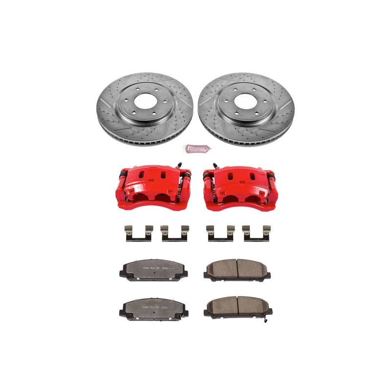 Power Stop Front Truck & Tow Brake Kit w/ Calipers Infiniti QX56 2006-2007 / Nissan Armada 2006-2007 | KC2909-36