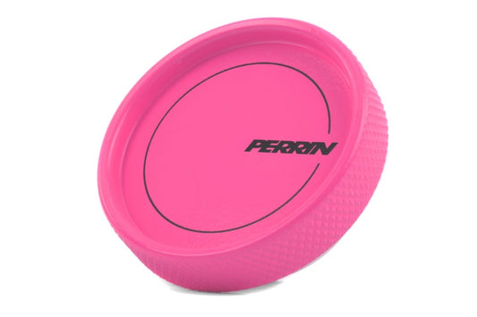 Perrin Oil Cap Round Style Hyper Pink Most Subaru Models | PSP-ENG-711HP