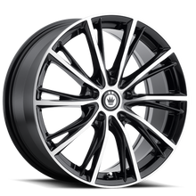 Konig Impression 17x7.5 5x114.3 ET40 Gloss Black w/ Machined Face