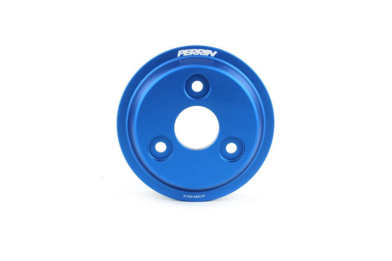 Perrin 22-24 WRX / 19-22 Forester / 20-22 Legacy / 21-22 Crosstrek Lightweight Water Pump Pulley Blue | PSP-ENG-112BL