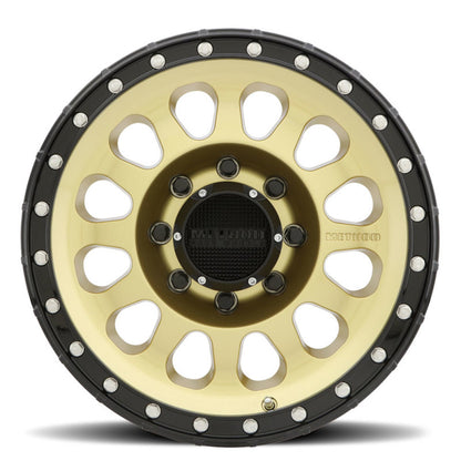 Method MR315 17x8.5 0mm Offset 8x170 130.81mm CB Gold/Black Street Loc Wheel