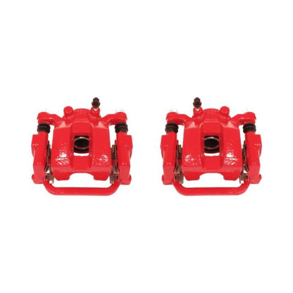 Power Stop Rear Red Calipers With Brackets Pair Infiniti FX35 2003-2008 / FX45 2003-2008 | S2786