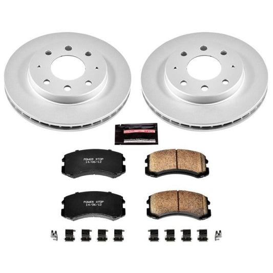 Power Stop Front Z17 Evolution Geomet Coated Brake Kit Mitsubishi Lancer 2002-2007 | CRK1092