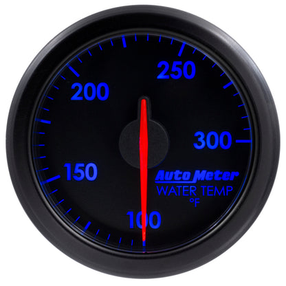 Autometer Airdrive 2-1/6in Water Temperature Gauge 100-300 Degrees F Black Universal | 9154-T