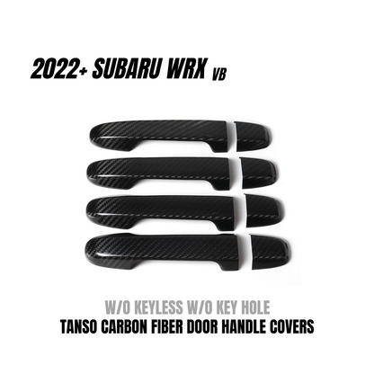 JDMuscle 2022-24 WRX Tanso Dry Carbon Fiber Door Handle Covers w/ Gloss Finish