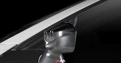 JDMuscle Tanso RAR Style Carbon Fiber Side Mirror Covers - 2013+ BRZ/FRS/86