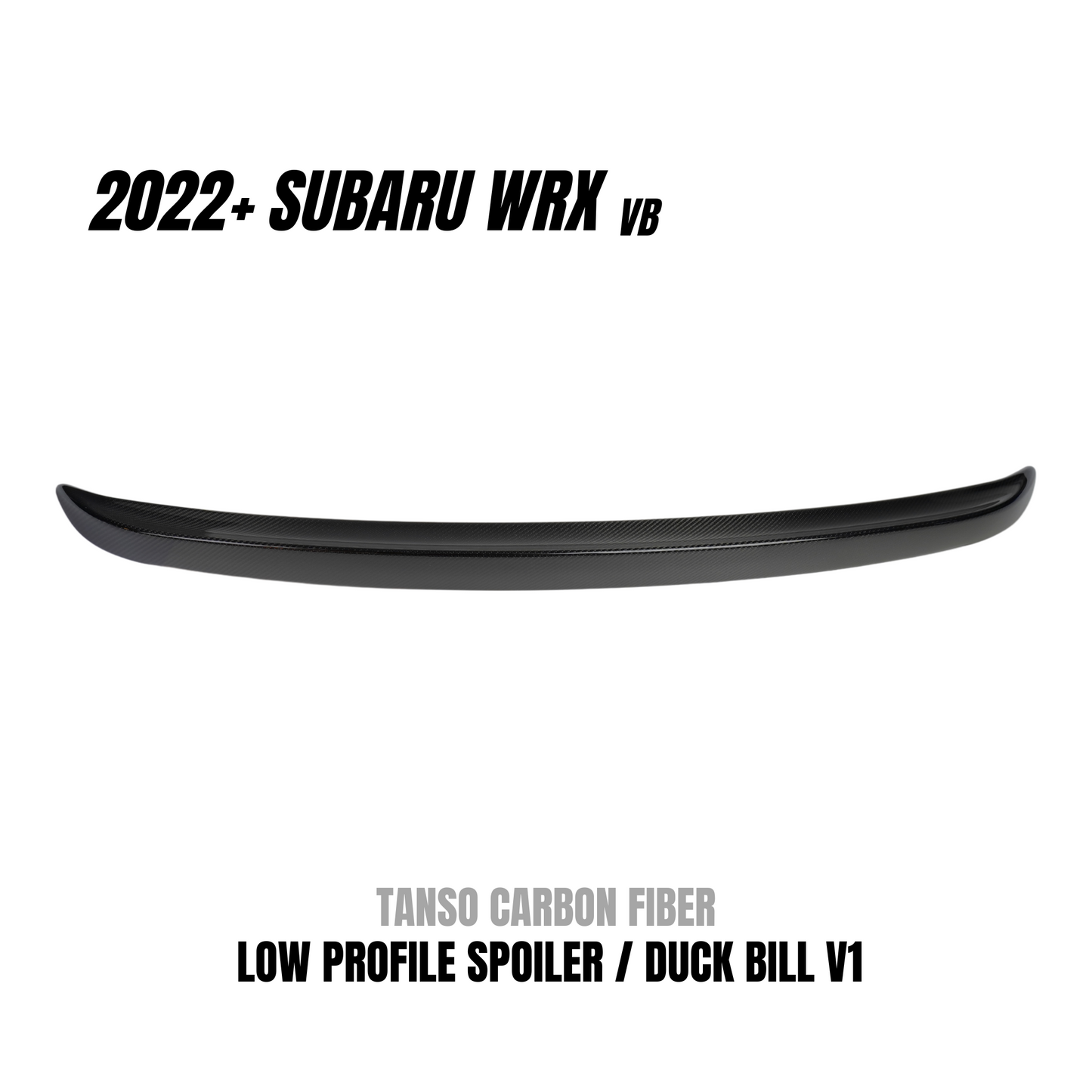 JDMuscle 2022-24 WRX Tanso Carbon Fiber Duck Bill V1