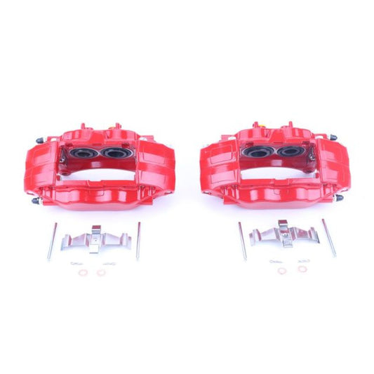Power Stop 2004-17 STI Front Red Calipers w/o Brackets - Pair | S3698